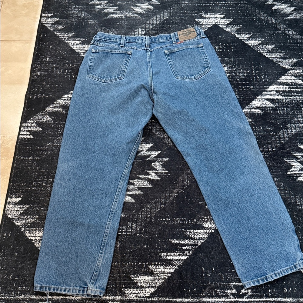 Wrangler Men's Light Blue Straight Jeans - Picture 4 of 8